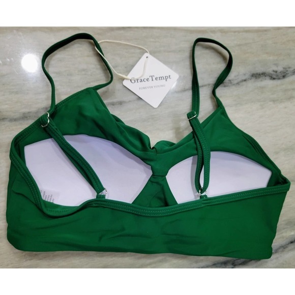 Grace Tempt Green High Waisted Bikini Small NWT - Picture 5 of 9